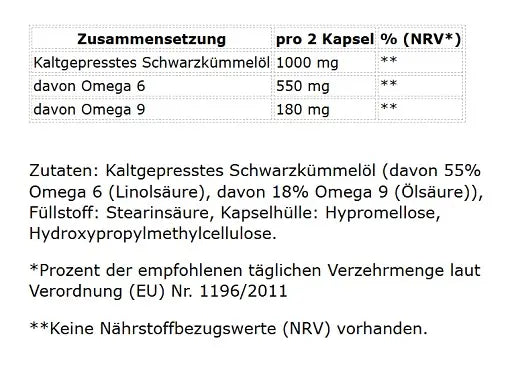 GN Ägyptisches Schwarzkümmel Öl 200 Kapseln