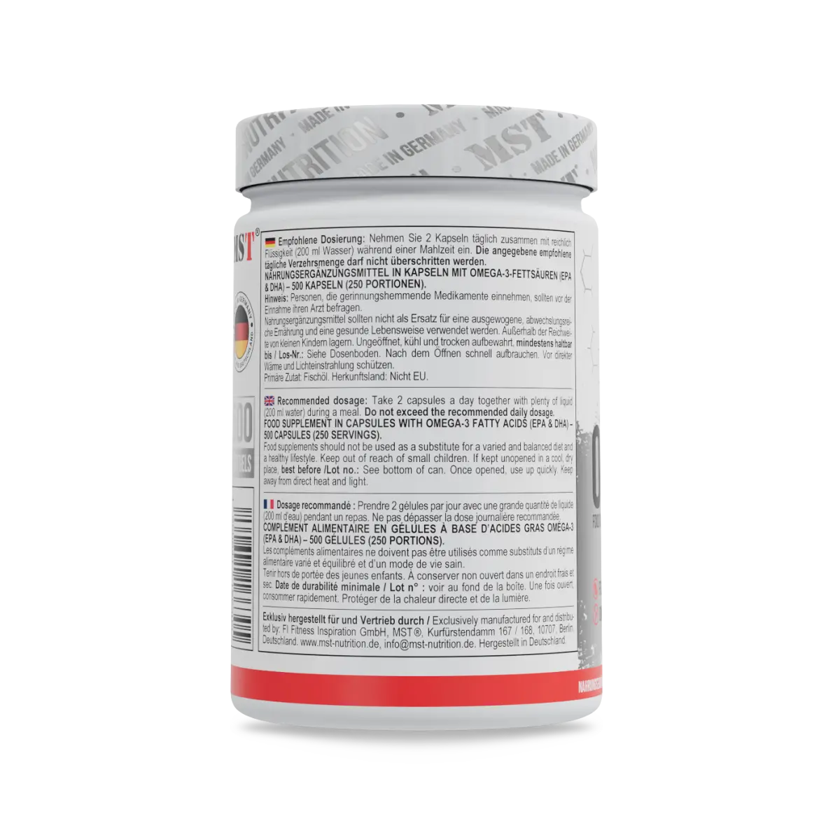 MST - Omega 3 Selected 500 Kapseln