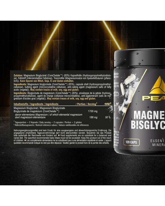 Peak Magnesium Bisglycinate 120 Kapseln