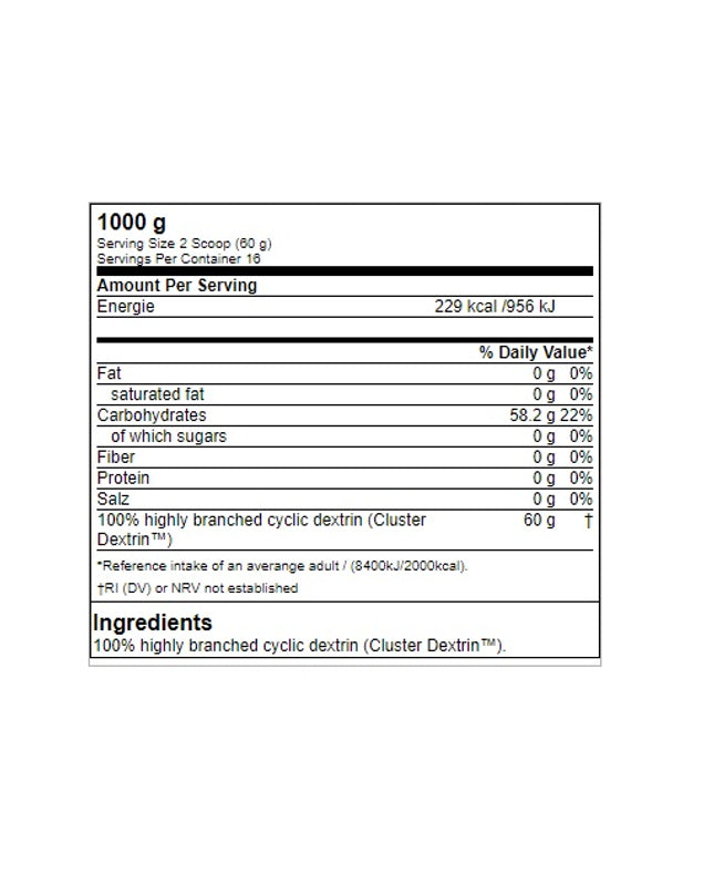 GN Cluster Dextrin - 1000g Beutel