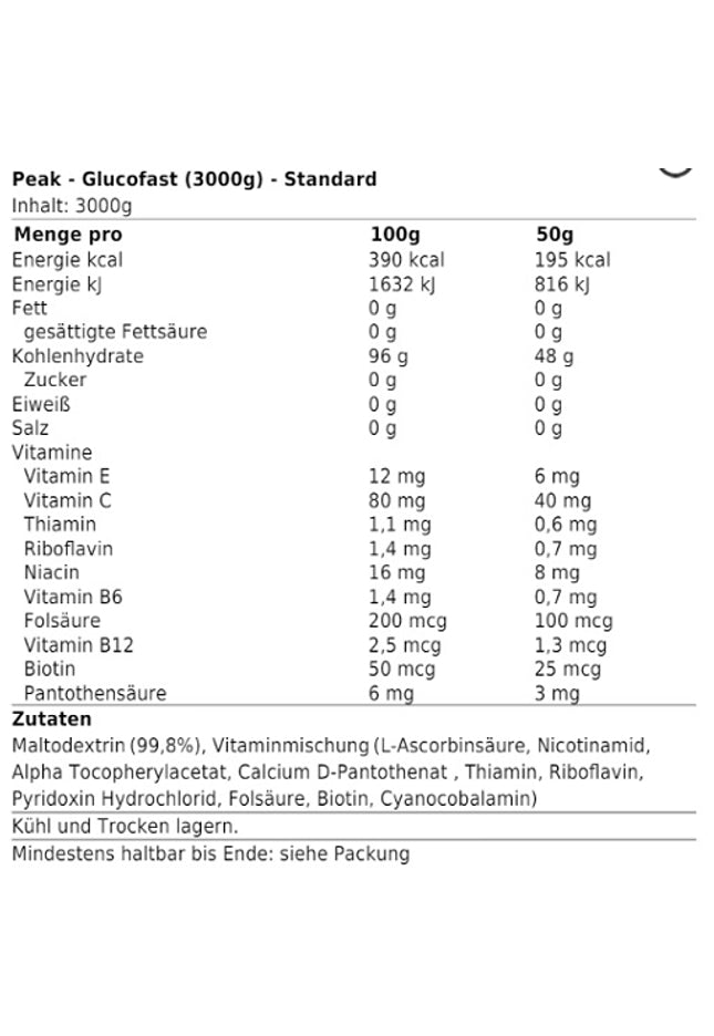 Peak Glucofast - 3000g