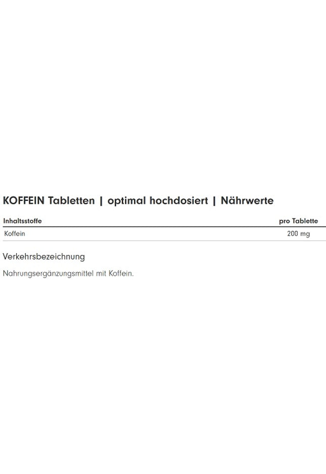ProFuel Koffein (200mg) 365 Tabletten