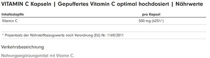 ProFuel Vitamin C gepuffert 365 Kapseln