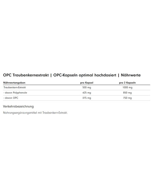 ProFuel OPC Traubenkernextrakt 240 Kapseln