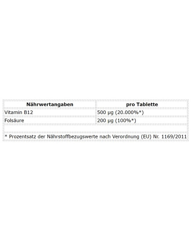 ProFuel Vitamin B12  Folsäure 365 Tabletten