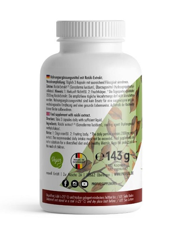 ProFuel REISHI Vitalpilz 180 Kapseln