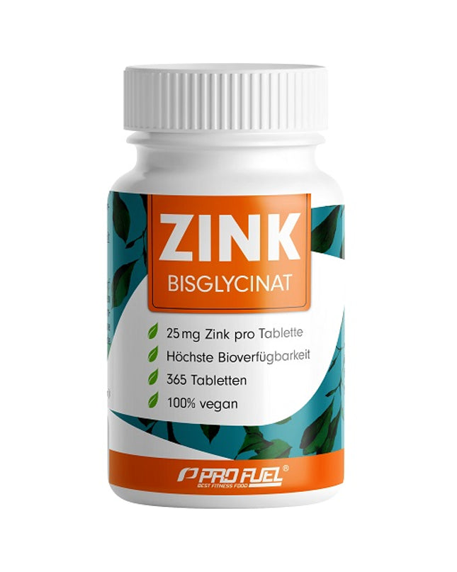 ProFuel Zink Bisclycinat hochdosiert 365 Tabletten