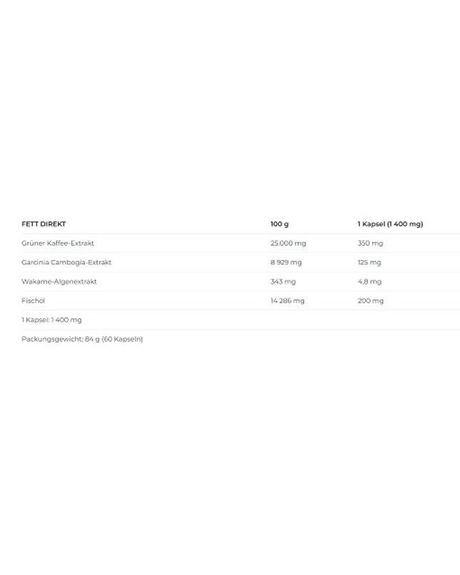 Nutrend Fat Direct 60 Kapseln