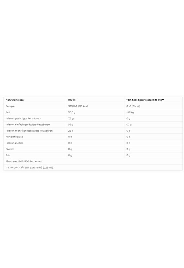 More Nutrition 2 Kalorien Ölspray 200ml