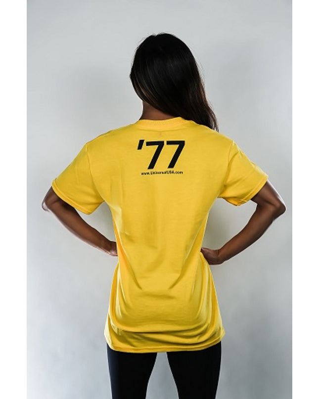Universal Animal T-Shirt Logo Yellow '77