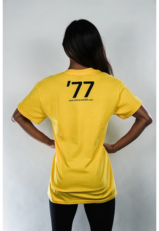 Universal Animal T-Shirt Logo Yellow '77