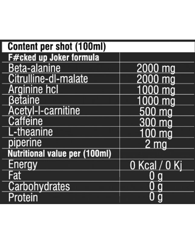 Swedish Supplements Fucked Up Headshot 16x100ml