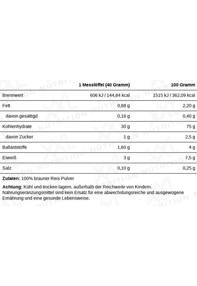 XXL Nutrition Perfect Rice Powder 1 kg