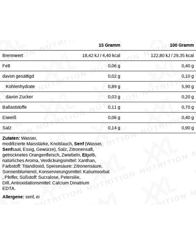 XXL Nutrition Light Sauce 265ml