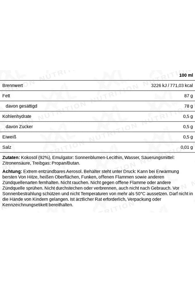 XXL Nutrition Perfect Cooking Spray 200ml