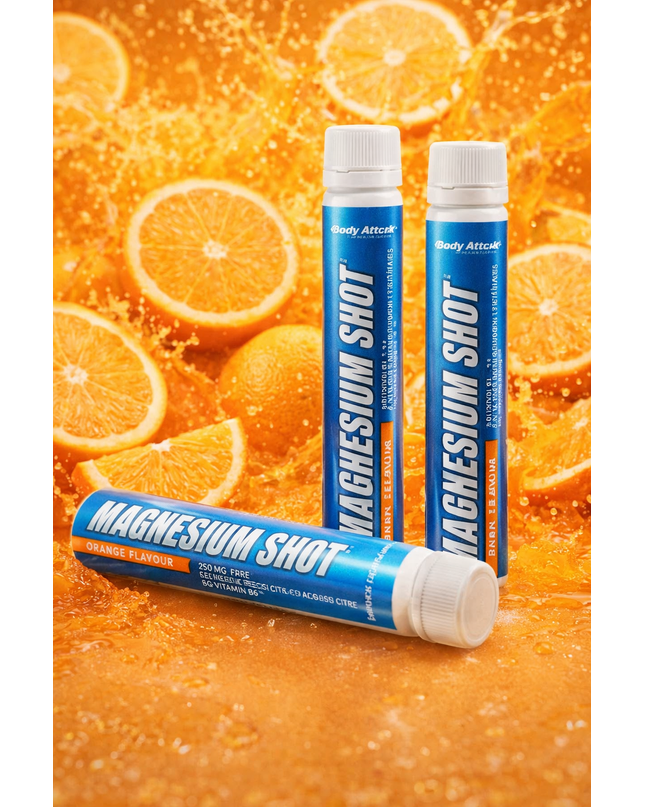 Body Attack Magnesium Shots 20x25ml - Orange