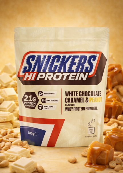 Snickers White Protein Powder 875g/455g - White Chocolate, Caramel & Peanut