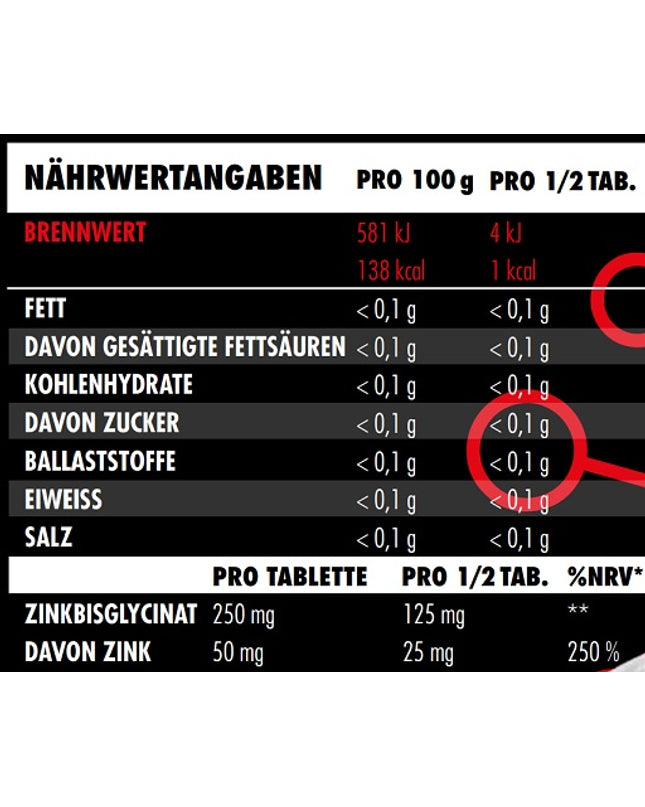 Big Zone Zink Bisglycinat 150 Tabletten