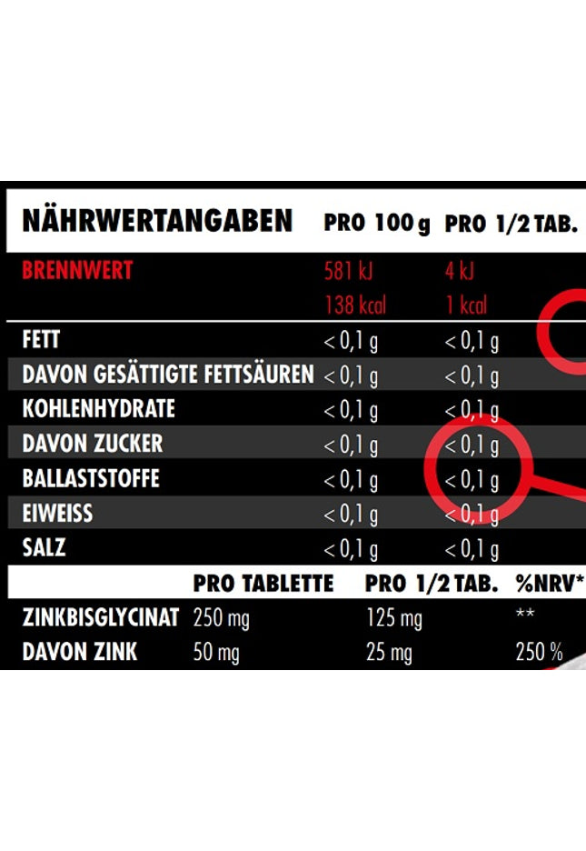 Big Zone Zink Bisglycinat 150 Tabletten