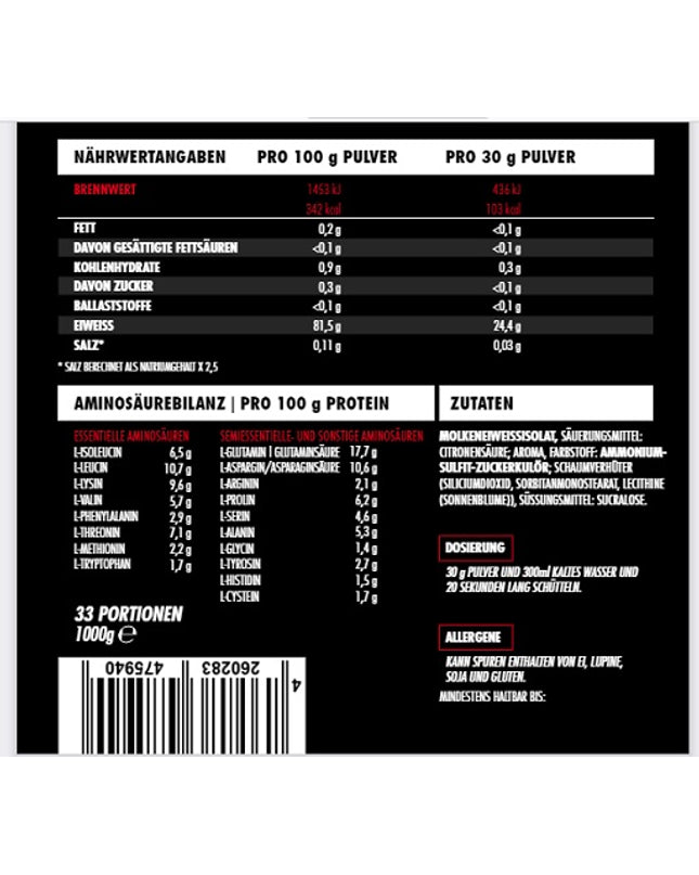 Big Zone Clear Whey Protein Juice 1000g Beutel