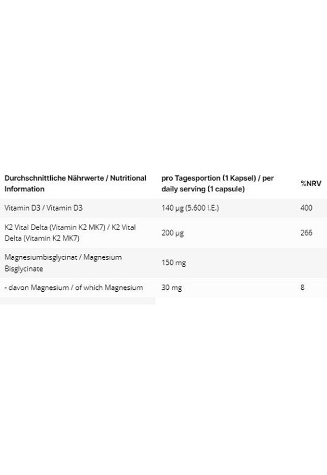 INLEAD Vitamin D3  K2  Magnesium 120 Kapseln
