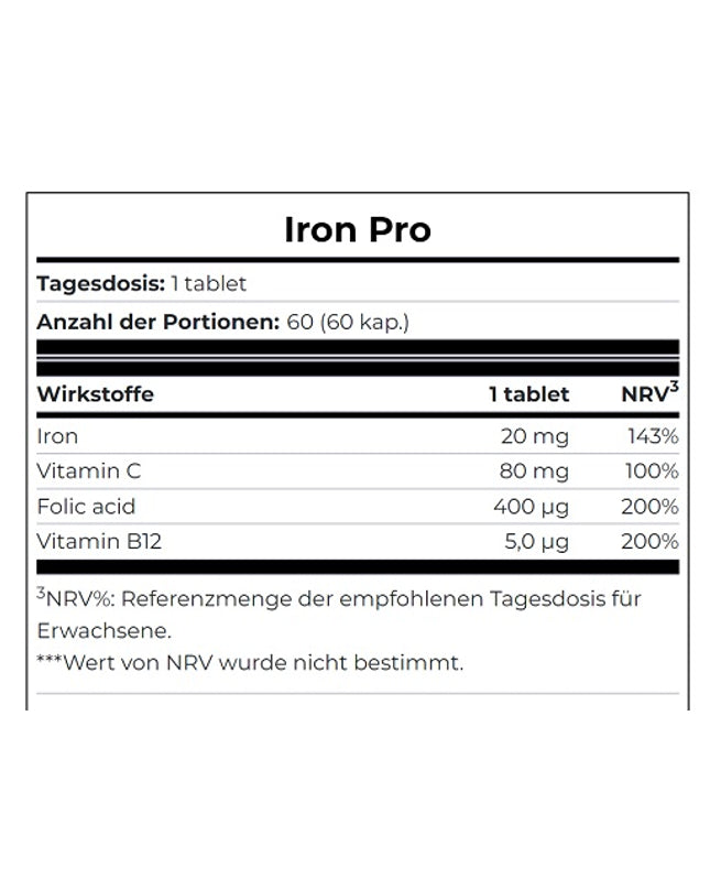Scitec Iron Pro 60 Tabletten