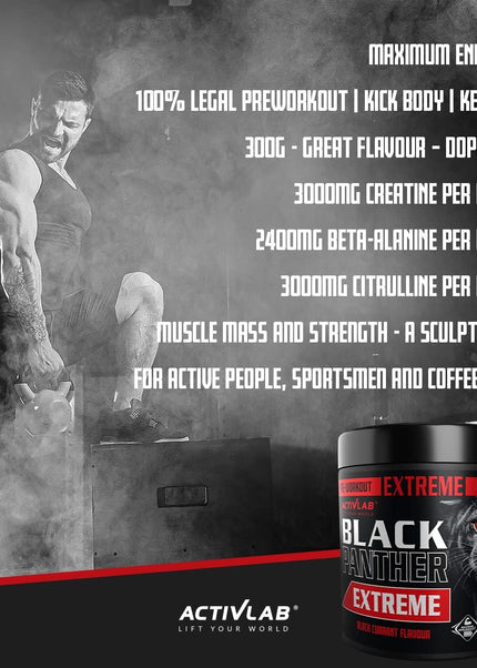 Activlab Black Panther EXTREME Pre-Workout 300g