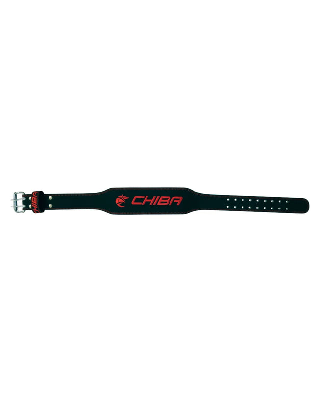 Chiba - 40810 - Ledergürtel schwarz/rot