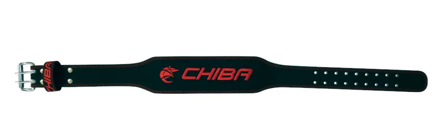 Chiba - 40810 - Ledergürtel schwarz/rot
