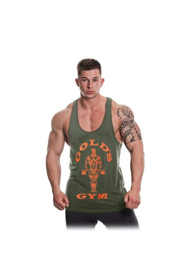 Golds Gym GGVST003 Stringer Joe Premium - army/orange