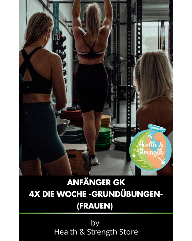 Ganzkörper Trainingsplan Anfänger Frauen – 4x pro Woche