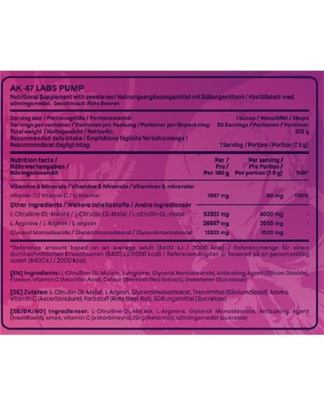 AK47 Labs Pump 225 g