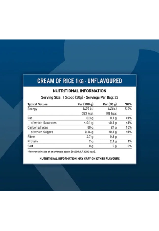 Applied Nutrition Cream of Rice 1kg
