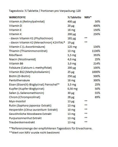 BioTech Multivitamin For Women from organic sources 60 Tabletten