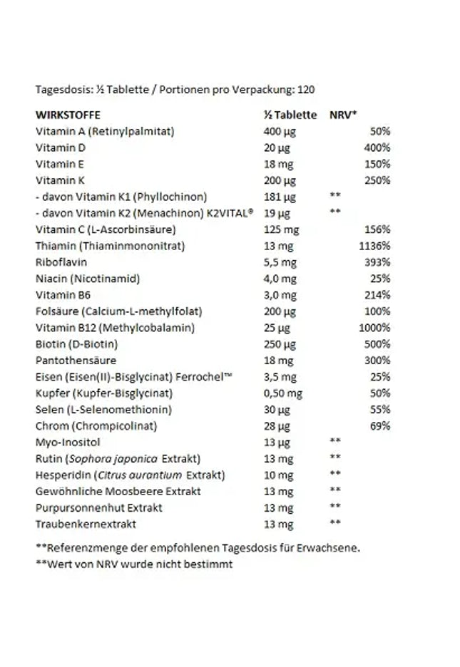BioTech Multivitamin For Women from organic sources 60 Tabletten