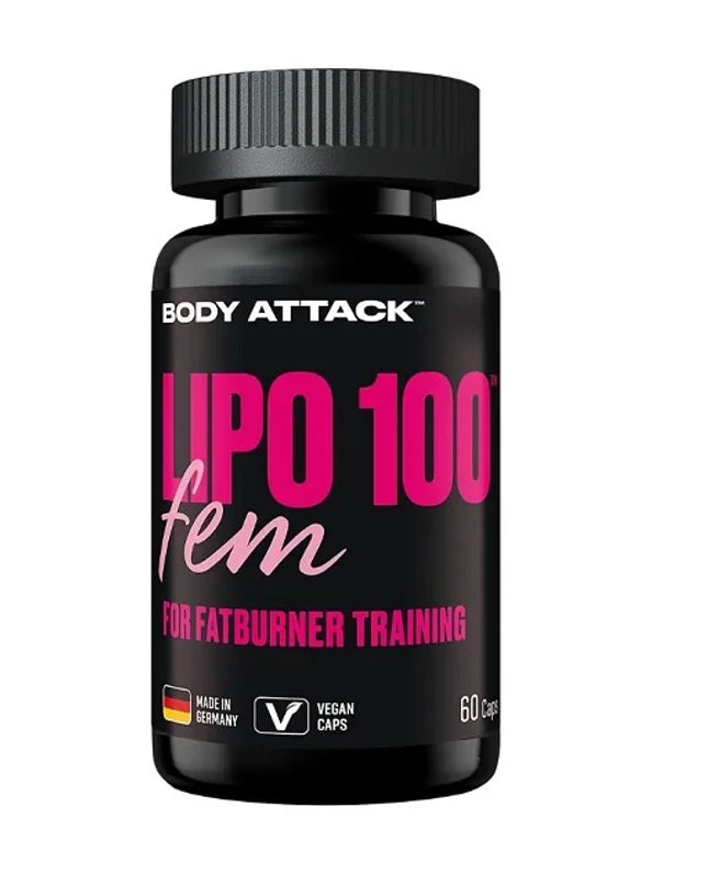 Body Attack Lipo100 Fem - 60 Kapseln