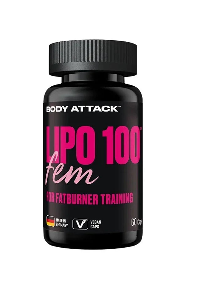 Body Attack Lipo100 Fem - 60 Kapseln