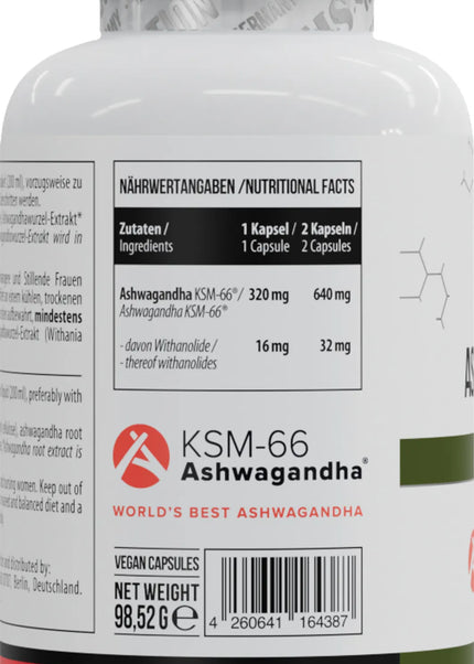 MST - Ashwagandha KSM-66® - 120 Caps