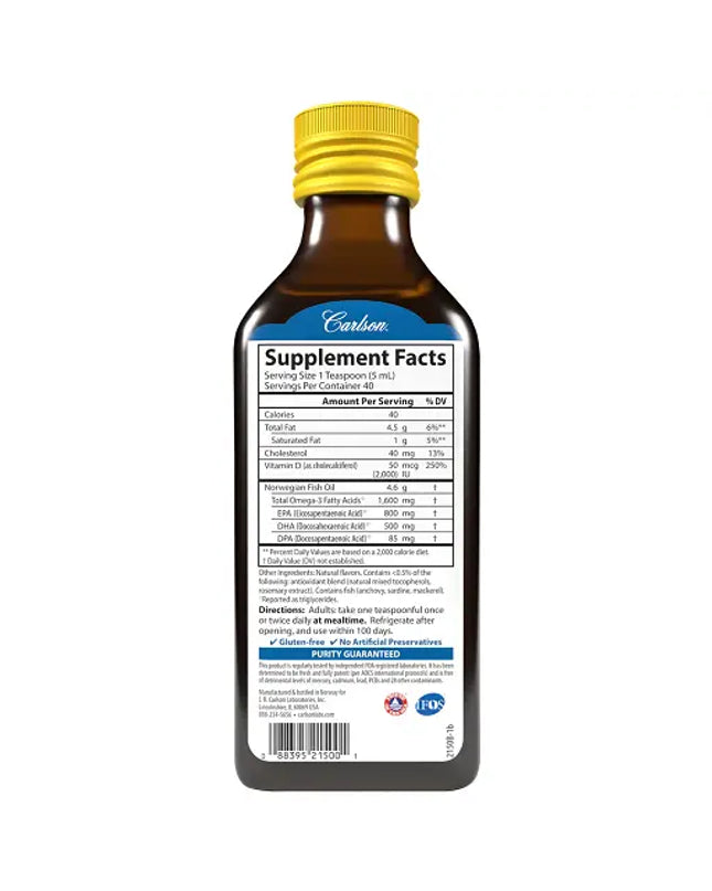 Carlson Labs The Very Finest Fish Oil - 200ml