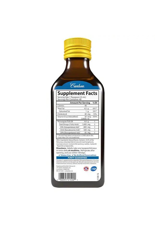 Carlson Labs The Very Finest Fish Oil - 200ml