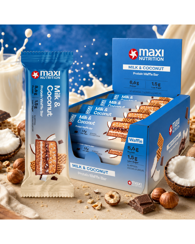 MaxiNutrition Protein Waffle Bar 12x40g