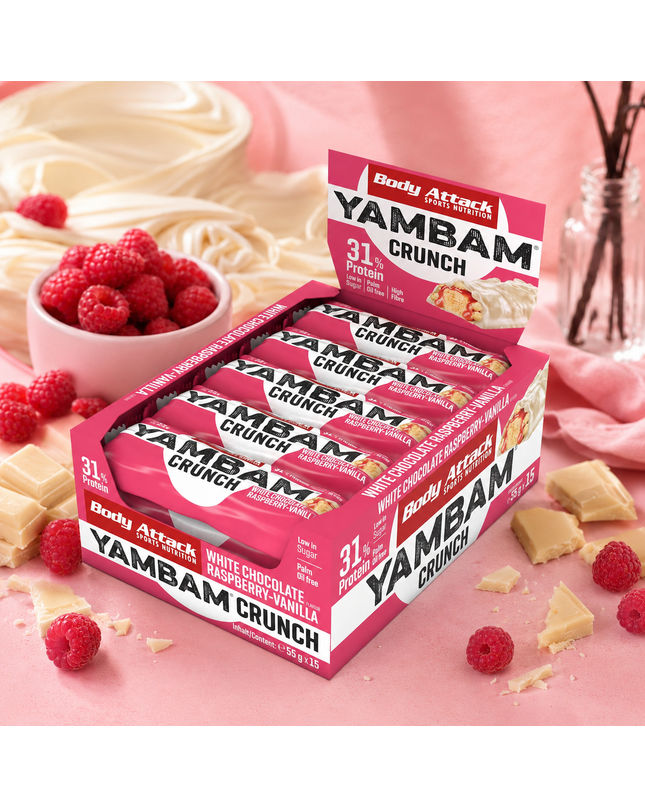 Body Attack YAMBAM CRUNCH Protein Riegel (15x55g)