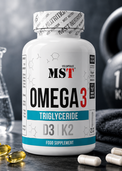 MST - Omega 3 500 mg D3  K2 120 Softgels