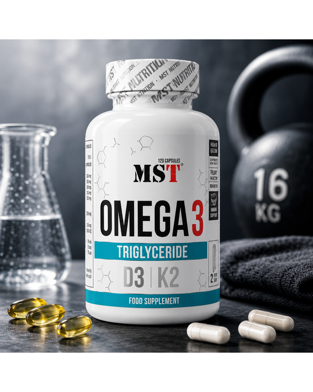 MST - Omega 3 500 mg D3  K2 120 Softgels
