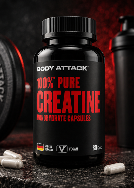 Body Attack 100% Pure Creatine 80 Kapseln
