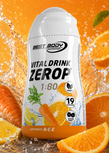 Best Body Vital Drink Flavour Drops 1:80 - 48ml Squeeze Flasche