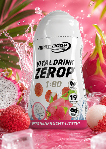Best Body Vital Drink Flavour Drops 1:80 - 48ml Squeeze Flasche