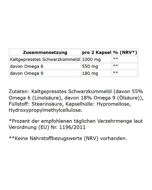 GN Bio Ägyptisches Schwarzkümmel Öl 200 Kapseln