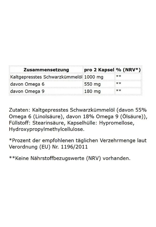 GN Bio Ägyptisches Schwarzkümmel Öl 200 Kapseln