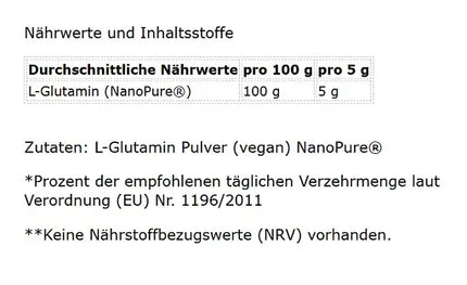 GN Nano Pure Glutamine 500g
